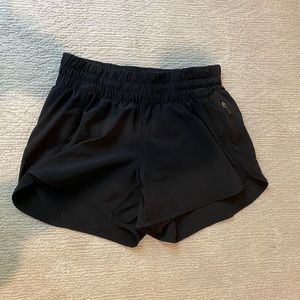 Black lululemon shorts size 6